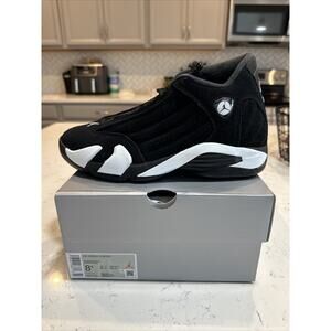 Nike Air Jordan 14 Retro Black Black White 487471-016 Men's Size 8